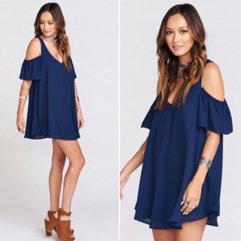 Show me your mumu birdie ruffle dress